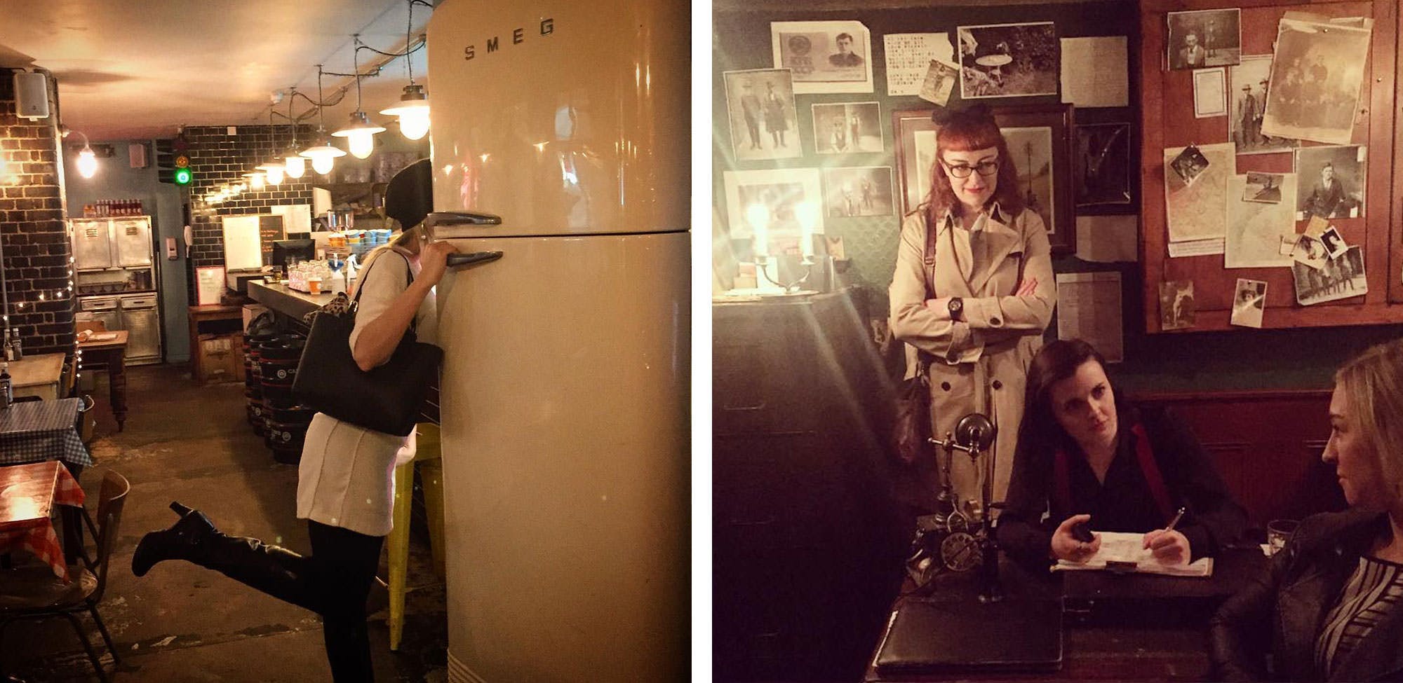 romantic date after dark in London: explore weird fridge entrances or play detective